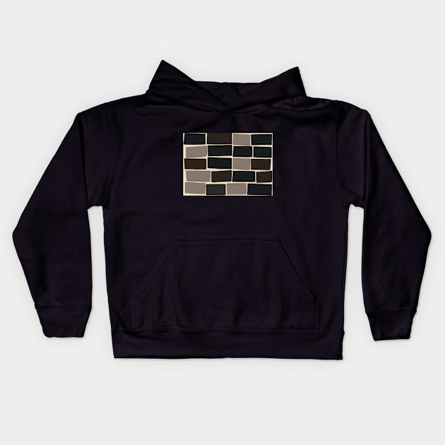 The Brown Wall Kids Hoodie by animalplanet